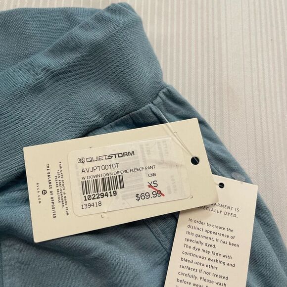 NWT RVCA Downtown Dip Dye Sunday Collection Fleece Pants Size XS New - Picture 2 of 11